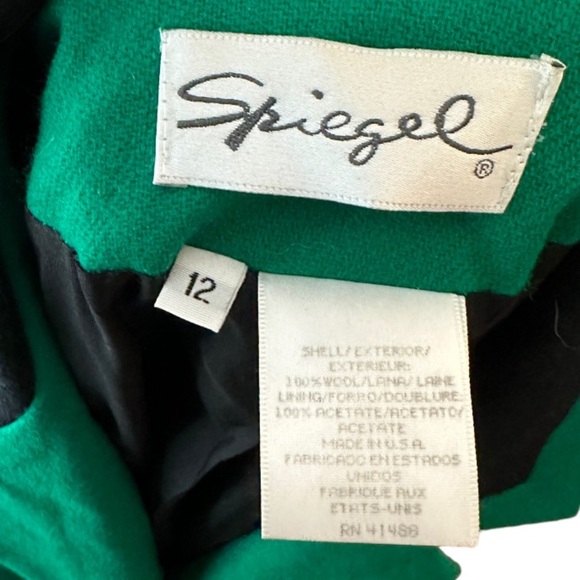 Vintage Spiegel Green Wool Blazer‎ - Picture 6 of 6